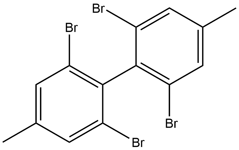 2,2',6,6'-TETRABROMO-4,4'-DIMETHYL-1,1'-BIPHENYL,1448631-86-4,结构式