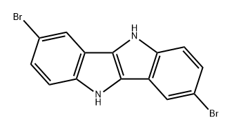 3,8-二溴-5,10-二氢吲哚[3,2-B]吲哚,1448877-84-6,结构式