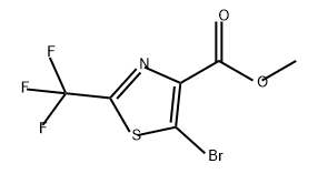 4-Thiazolecarboxylic acid, 5-bromo-2-(trifluoromethyl)-, methyl ester Structure