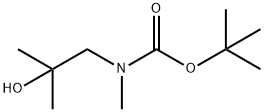 Carbamic acid, N-(2-hydroxy-2-methylpropyl)-N-methyl-, 1,1-dimethylethyl ester Struktur