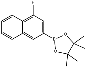 2-(4-氟-2-萘基)-4,4,5,5-四甲基-1,3,2-二氧硼杂环戊烷, 1450835-16-1, 结构式