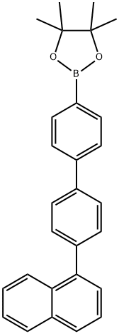 1,3,2-Dioxaborolane, 4,4,5,5-tetramethyl-2-[4'-(1-naphthalenyl)[1,1'-biphenyl]-4-yl]-|4,4,5,5-四甲基 -2-(4 -(1-萘基)-[1,1'-联苯]-4-基)- 1,3,2- 二氧杂硼烷