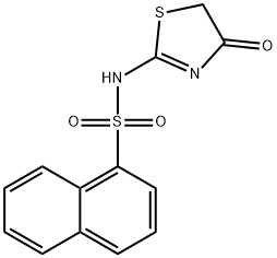 1-Naphthalenesulfonamide, N-(4,5-dihydro-4-oxo-2-thiazolyl)- 结构式