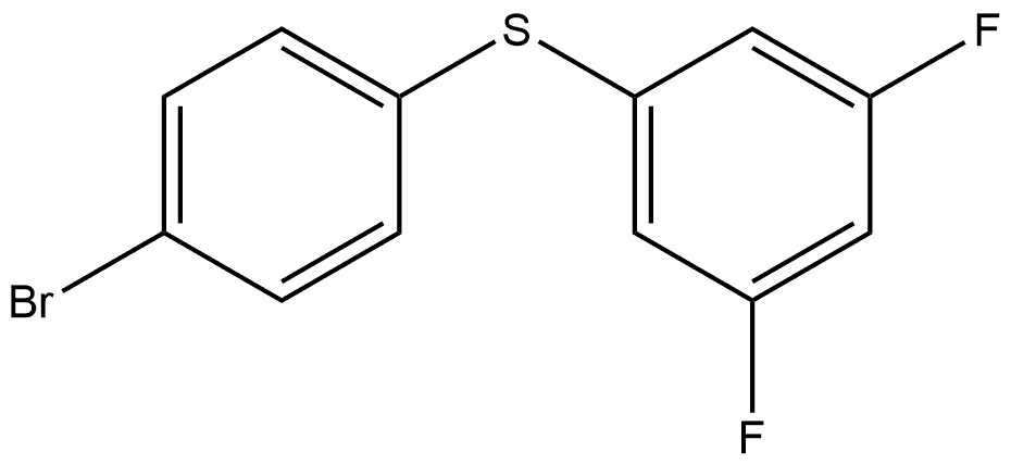 1-[(4-Bromophenyl)thio]-3,5-difluorobenzene Structure