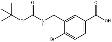 4-Bromo-3-(Boc-aminomethyl)benzoic acid Structure