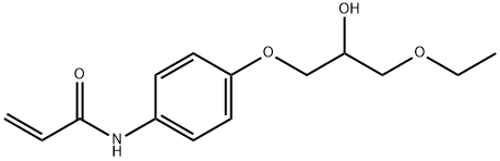 2-Propenamide, N-[4-(3-ethoxy-2-hydroxypropoxy)phenyl]- Structure
