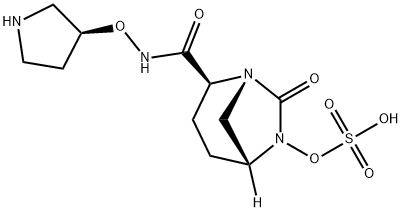 Sulfuric acid, mono[(1R,2S,5R)-7-oxo-2-[[[(3S)-3-pyrrolidinyloxy]amino]carbonyl]-1,6-diazabicyclo[3.2.1]oct-6-yl] ester|(2S,5R)-7-OXO-2-((((S)-PYRROLIDIN-3-YL)OXY)CARBAMOYL)-1,6-DIAZABICYCLO[3.2.1]OCTAN-6-YL HYDROGEN SUL