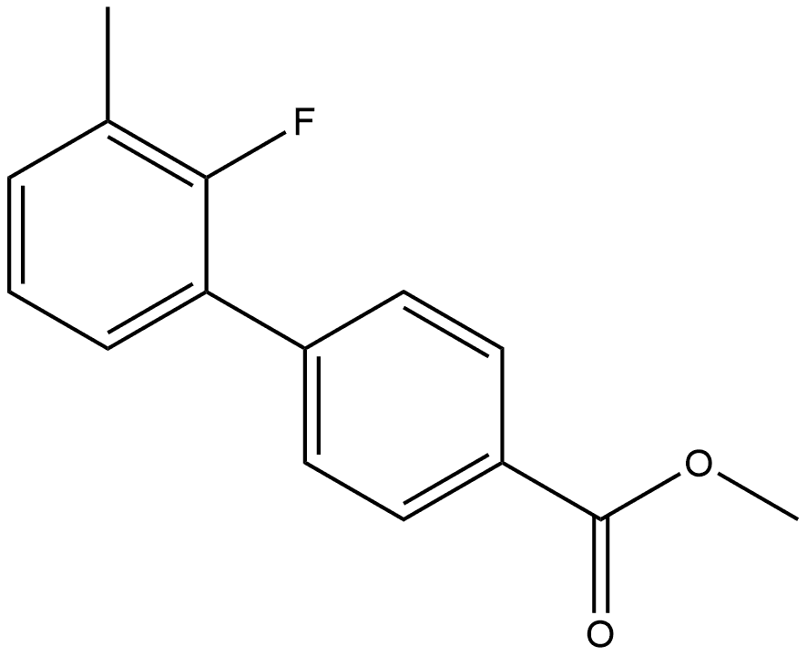 Methyl 2'-fluoro-3'-methyl[1,1'-biphenyl]-4-carboxylate Structure