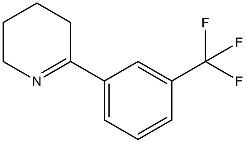 6-(3-(trifluoromethyl)phenyl)-2,3,4,5-tetrahydropyridine 结构式