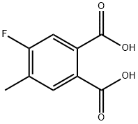 1,2-Benzenedicarboxylic acid, 4-fluoro-5-methyl- Struktur