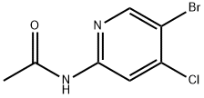 N-(5-溴-4-氯-2-吡啶基)乙酰胺 结构式