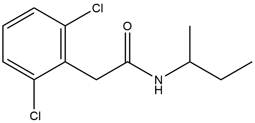 2,6-Dichloro-N-(1-methylpropyl)benzeneacetamide,1454930-97-2,结构式