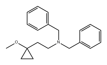 Benzenemethanamine, N-[2-(1-methoxycyclopropyl)ethyl]-N-(phenylmethyl)- 结构式