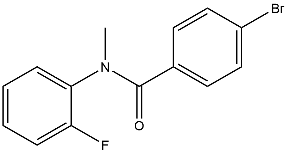 4-Bromo-N-(2-fluorophenyl)-N-methylbenzamide 结构式