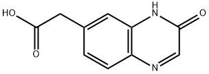 6-Quinoxalineacetic acid, 3,4-dihydro-3-oxo- 化学構造式