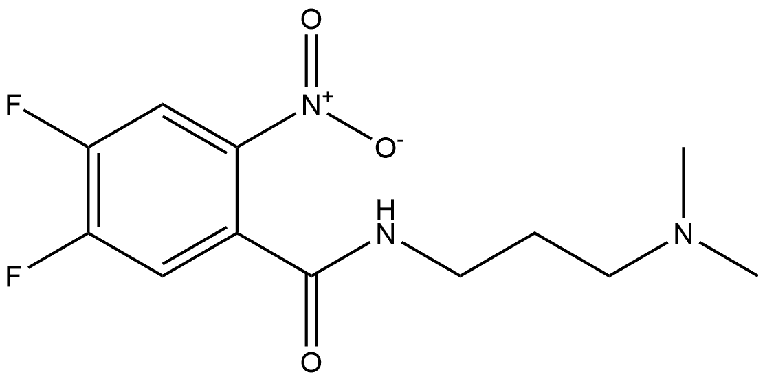 N-(3-(dimethylamino)propyl)-4,5-difluoro-2-nitrobenzamide Structure