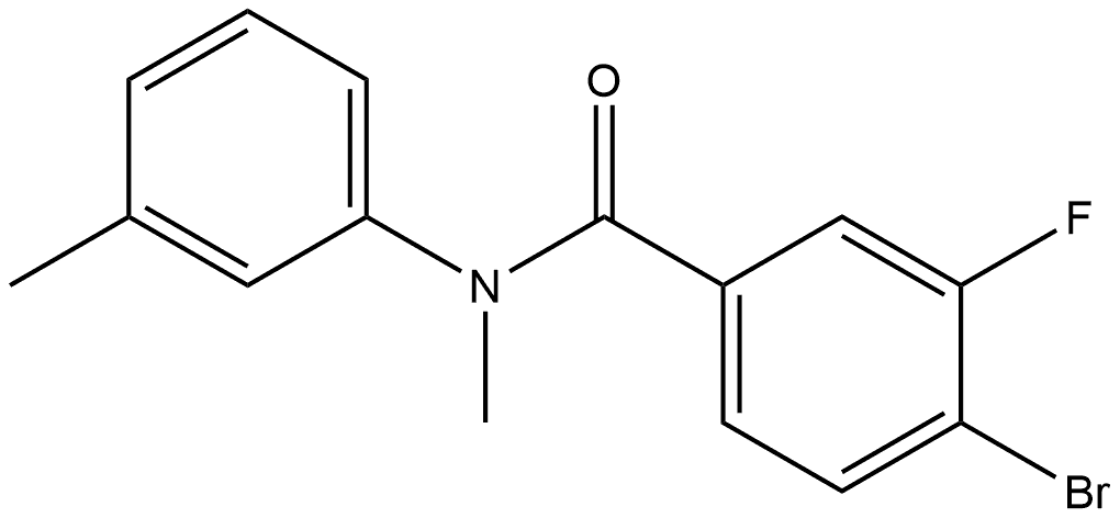 4-Bromo-3-fluoro-N-methyl-N-(3-methylphenyl)benzamide Structure