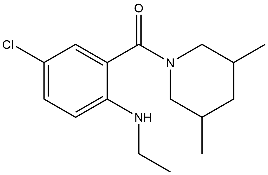 5-Chloro-2-(ethylamino)phenyl](3,5-dimethyl-1-piperidinyl)methanone|