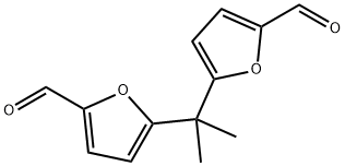 2-Furancarboxaldehyde, 5,5'-(1-methylethylidene)bis- 结构式