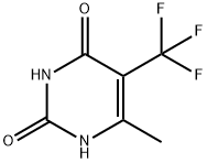 2,4(1H,3H)-Pyrimidinedione, 6-methyl-5-(trifluoromethyl)- Structure