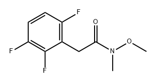 Benzeneacetamide, 2,3,6-trifluoro-N-methoxy-N-methyl- Struktur