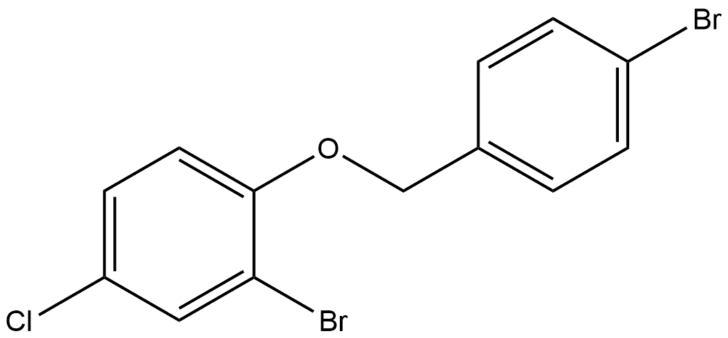2-Bromo-1-[(4-bromophenyl)methoxy]-4-chlorobenzene Struktur