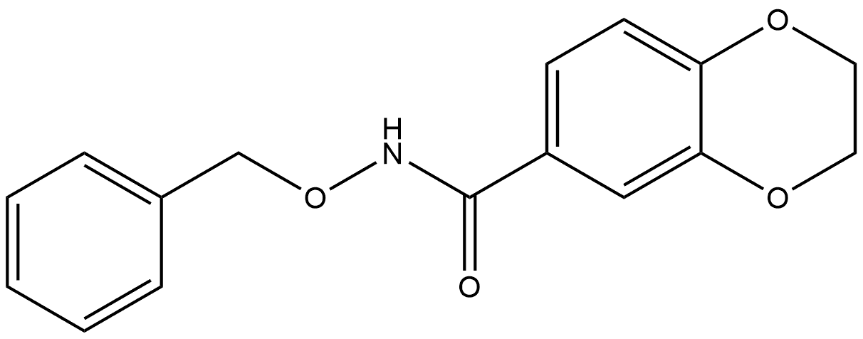 2,3-Dihydro-N-(phenylmethoxy)-1,4-benzodioxin-6-carboxamide,1457586-46-7,结构式