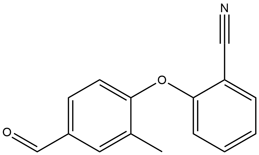 2-(4-Formyl-2-methylphenoxy)benzonitrile Structure