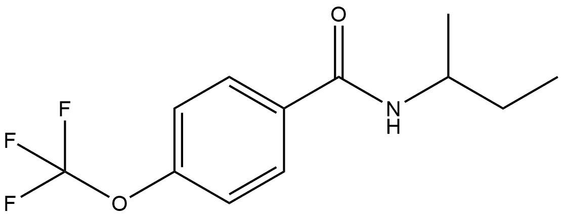 N-(1-Methylpropyl)-4-(trifluoromethoxy)benzamide Structure