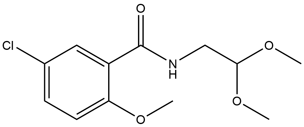 5-Chloro-N-(2,2-dimethoxyethyl)-2-methoxybenzamide Structure