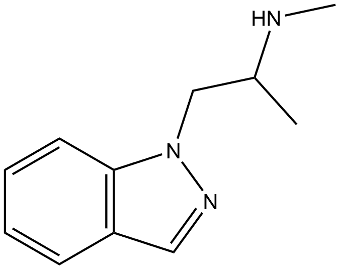 1-(1H-indazol-1-yl)propan-2-yl](methyl)amine Structure