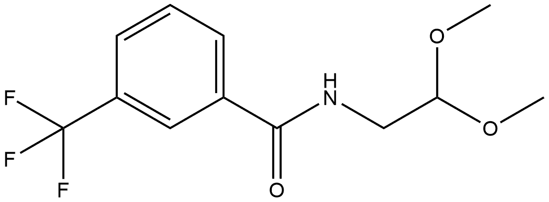 N-(2,2-Dimethoxyethyl)-3-(trifluoromethyl)benzamide,1458296-14-4,结构式