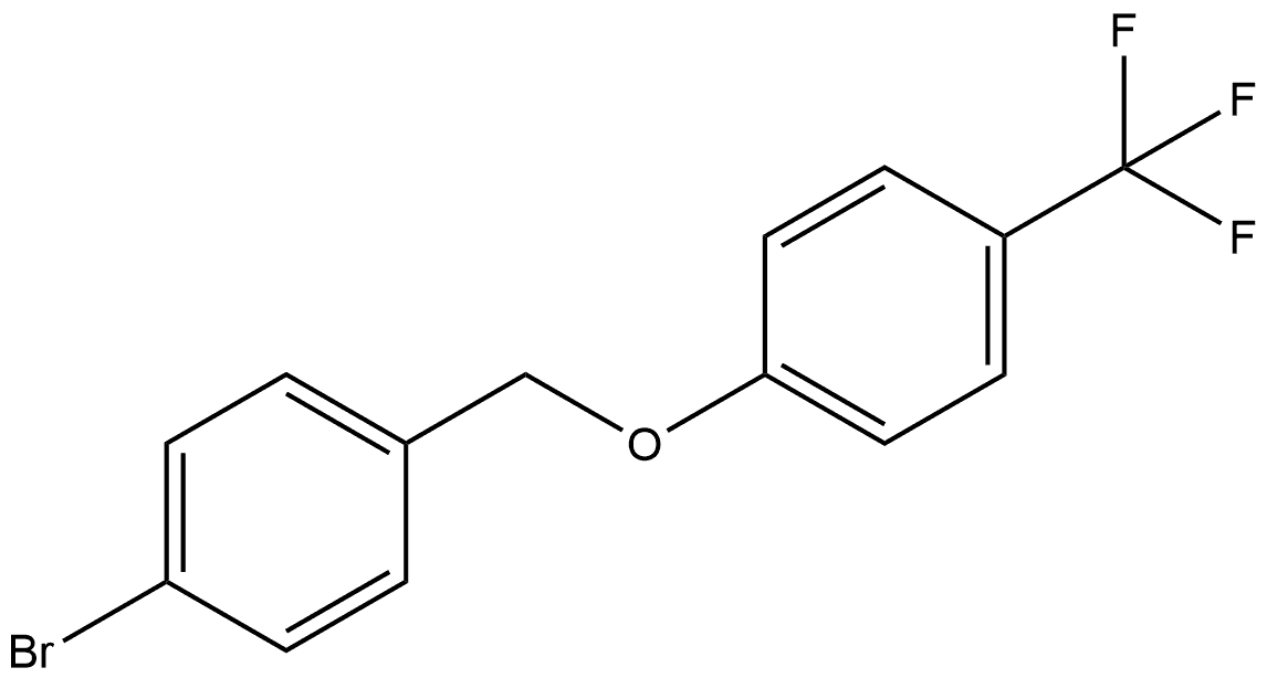 Benzene, 1-[(4-bromophenyl)methoxy]-4-(trifluoromethyl)- Structure