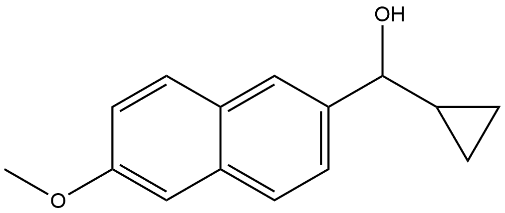 α-Cyclopropyl-6-methoxy-2-naphthalenemethanol Structure