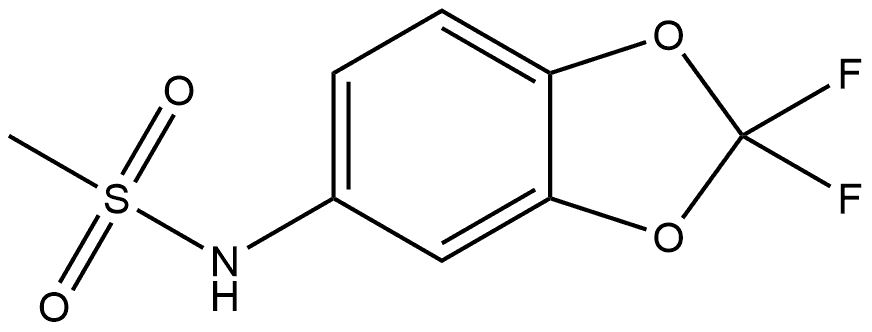 N-(2,2-Difluoro-1,3-benzodioxol-5-yl)methanesulfonamide Structure