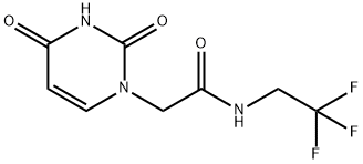 2-(2,4-二氧嘧啶-1-基)-N-(2,2,2-三氟乙基)乙酰胺 结构式