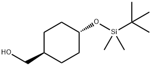 TRANS-4-((叔丁基二甲基甲硅烷基)氧基)环己基)甲醇, 145912-65-8, 结构式