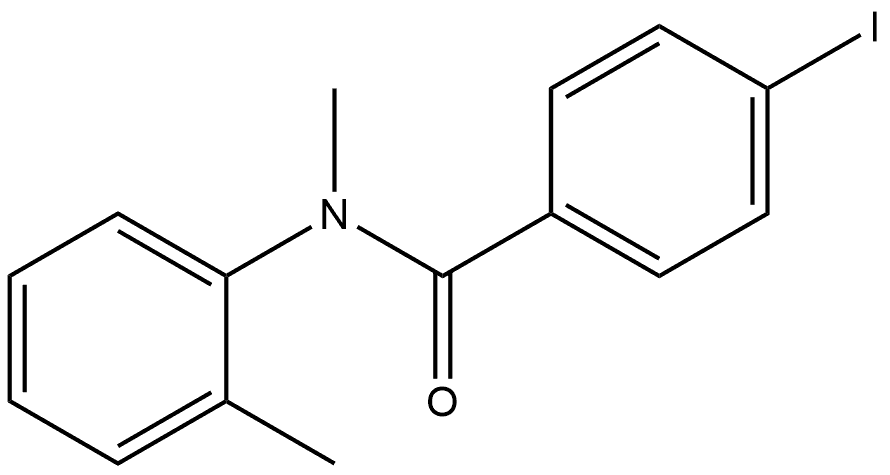 4-Iodo-N-methyl-N-(2-methylphenyl)benzamide Structure