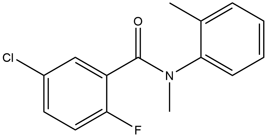 5-Chloro-2-fluoro-N-methyl-N-(2-methylphenyl)benzamide Structure