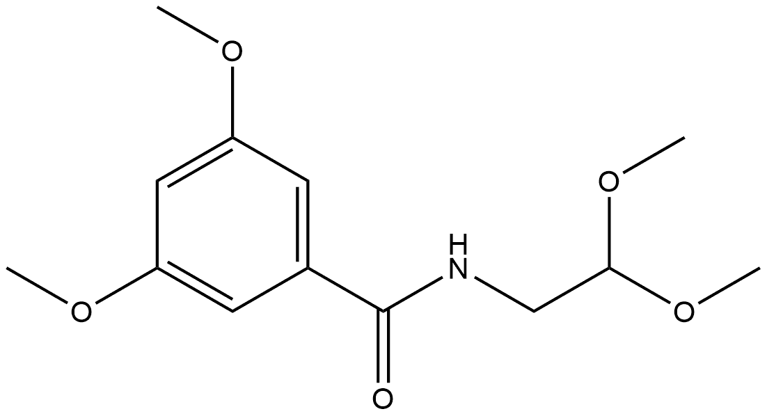 N-(2,2-Dimethoxyethyl)-3,5-dimethoxybenzamide 结构式