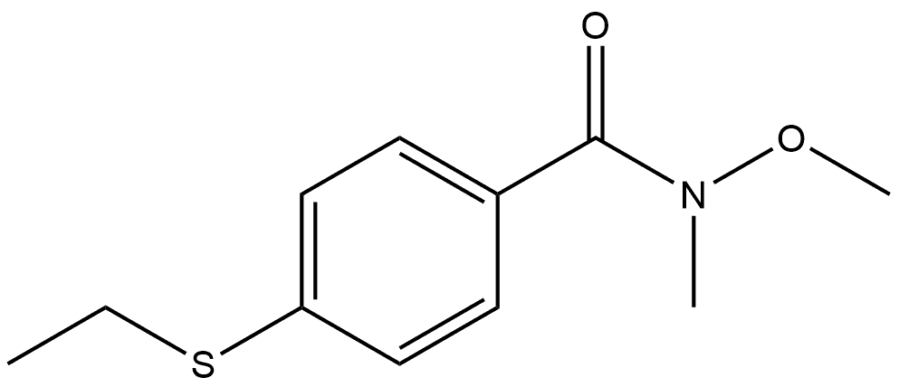 4-(Ethylthio)-N-methoxy-N-methylbenzamide 结构式