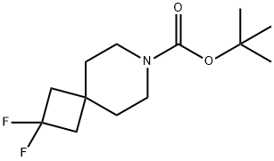 tert-butyl 2,2-difluoro-7-azaspiro[3.5]nonane-7-carboxylate Struktur