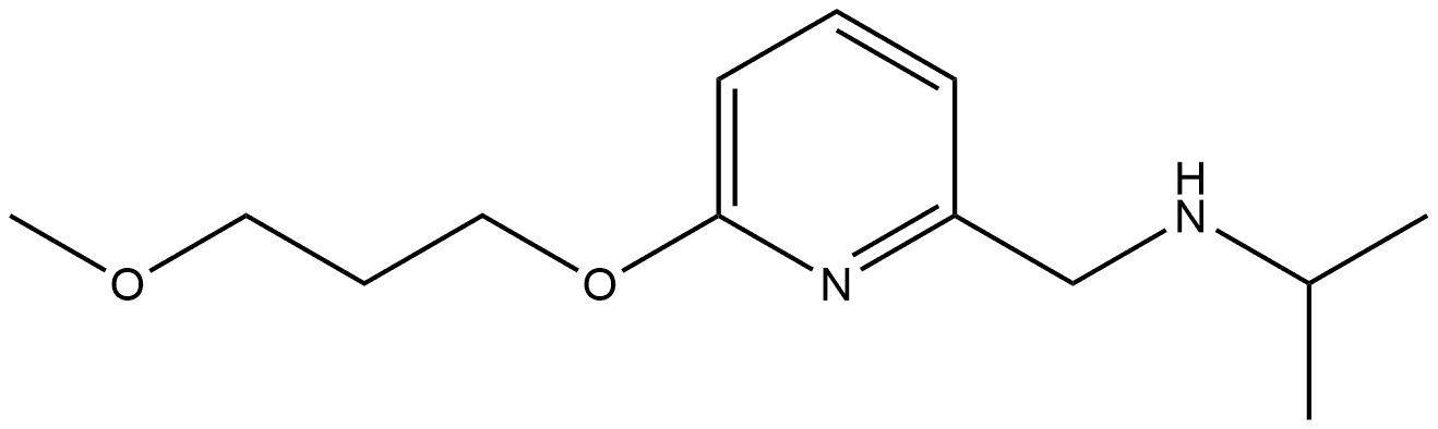 6-(3-Methoxypropoxy)-N-(1-methylethyl)-2-pyridinemethanamine,1460269-44-6,结构式