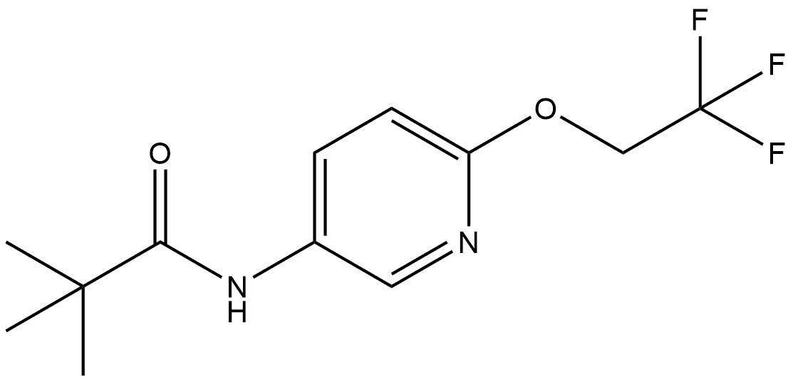 2,2-Dimethyl-N-[6-(2,2,2-trifluoroethoxy)-3-pyridinyl]propanamide,1460272-67-6,结构式