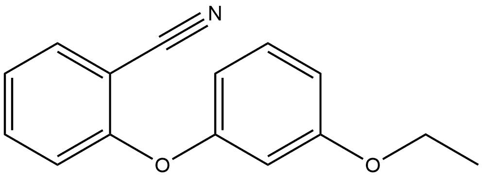 2-(3-Ethoxyphenoxy)benzonitrile Structure