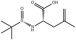 4-Pentenoic acid, 2-[[(S)-(1,1-dimethylethyl)sulfinyl]amino]-4-methyl-, (2S)-,1461642-02-3,结构式