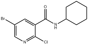 5-Bromo-2-chloro-N-cyclohexylnicotinamide Struktur