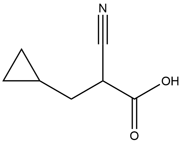 Cyclopropanepropanoic acid, α-cyano- 结构式