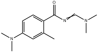 Benzamide, 4-(dimethylamino)-N-[(dimethylamino)methylene]-2-methyl- 化学構造式