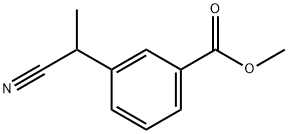 Benzoic acid, 3-(1-cyanoethyl)-, methyl ester,146257-39-8,结构式